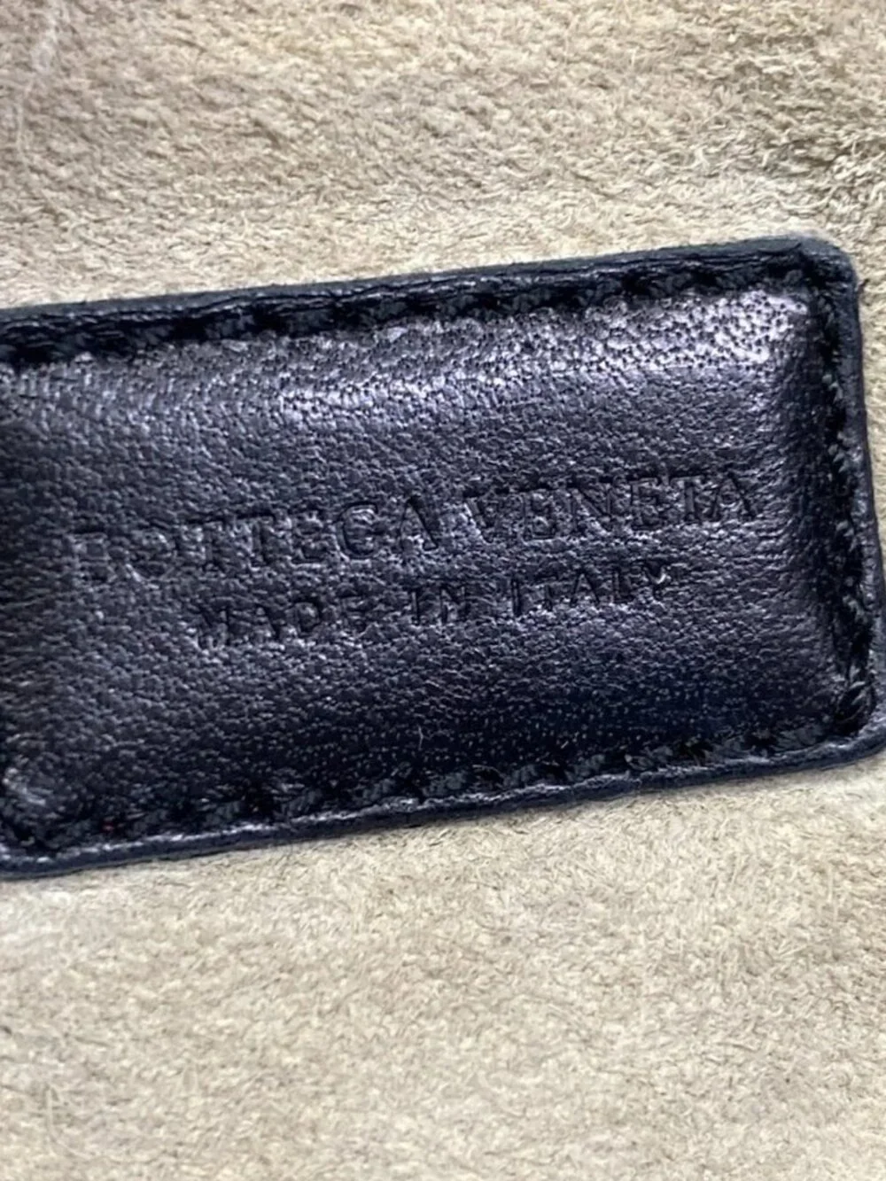 BOTTEGA VENETA Intrecciato  Black Leather Handbag
